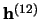 $\mathbf{h}^{(12)}$