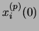 $x_i^{(p)}(0)$