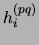 $h_i^{(pq)}$