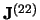 $\mathbf{J}^{(22)}$