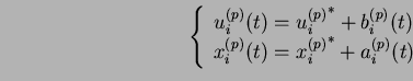 $ {u_i^{(p)}}^*$