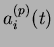 $ a_i^{(p)}(t) a_j^{(q)}(t-1)$
