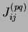$ \alpha^{(pq)}=\alpha$