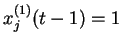 $ c_{ij}^{(11)}(t)=J_{ij}^{(11)}x_j^{(1)}(t-1)=J_{ij}^{(11)}$