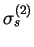 $\displaystyle \sigma_s^{(2)}\simeq\frac{\bar{\theta}^{(1)}}{\alpha^{(12)}n_c^{(12)}}$
