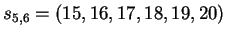 $ s_{6,2}=(21,22)$