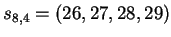 $ s_{9,5}=(30,31,32,33,34)$