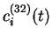 $\displaystyle \phi(t)=90^\circ \times \left(\left(\mbox{argmax}_{1..7}(c_i^{(32)}(t))\right)-4\right)
$