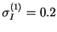 $ \sigma_I^{(3)}=0.1$
