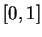 $ [0,1]$