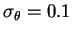 $ \sigma _{\theta }=0.1$