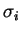 $ \sigma _i$