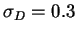 $ \sigma _D=0.3$