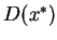 $ D(x^*)$