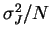 $ \sigma_J^2/N$
