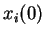 $ x_i(0)$
