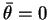 $ \bar{\theta}=0$
