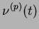 $ \nu^{(p)}(t)$
