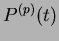 $ P^{(p)}(t)$
