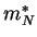 $ m_N^*$