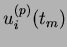 $ P^{(p)}(t_m)$
