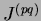 $ \sigma_J^{(pq)}$