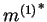 $ {m^{(2)}}^*$