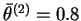 $ \bar{\theta}^{(2)}>0$
