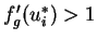 $ f_g'(u_i^*)<1$