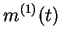 $ m^{(1)}(t)$