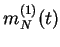$ m_N^{(1)}(t)$