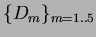 $ \{I_m(t)\}_{m=1..5}$